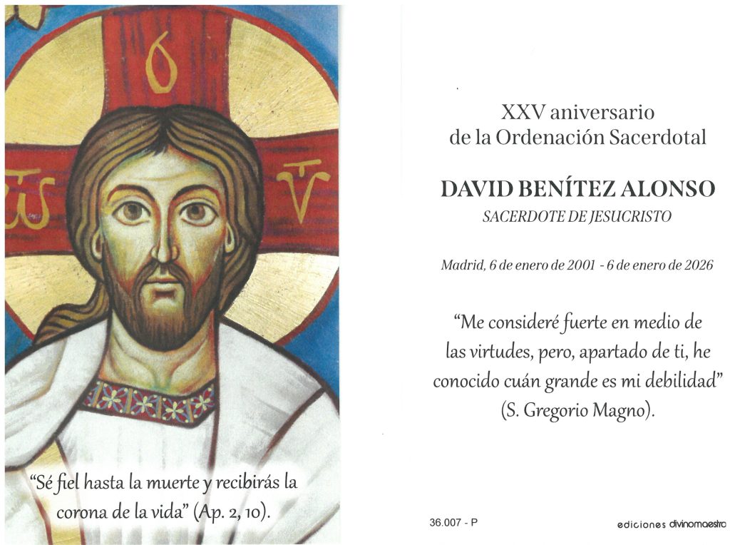 Homilía del XXV aniversario ordenación sacerdotal de nuestro&nbsp;párroco