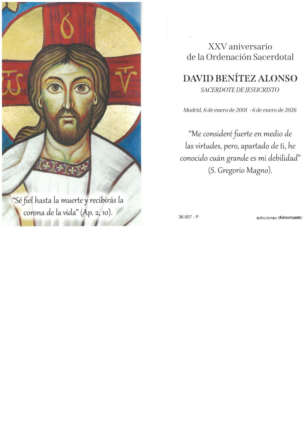 Homilía del XXV aniversario ordenación sacerdotal de nuestro&nbsp;párroco